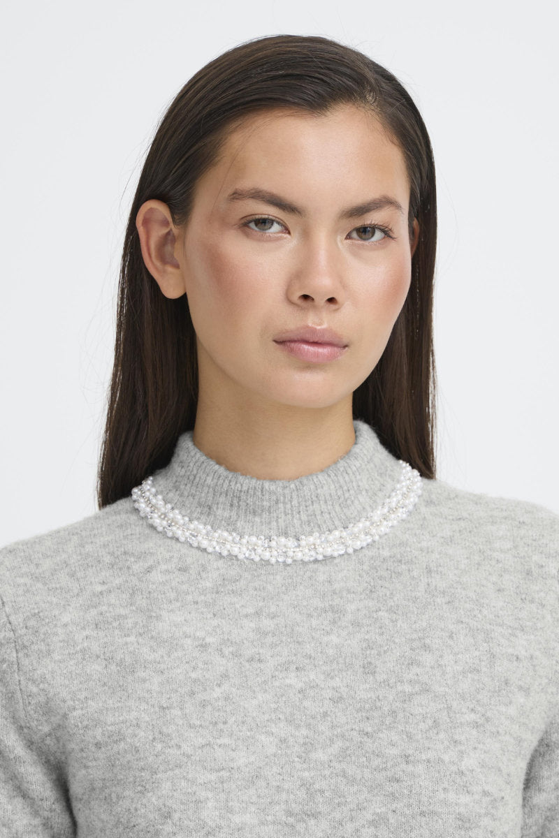 Macon short jumper, silvery grey