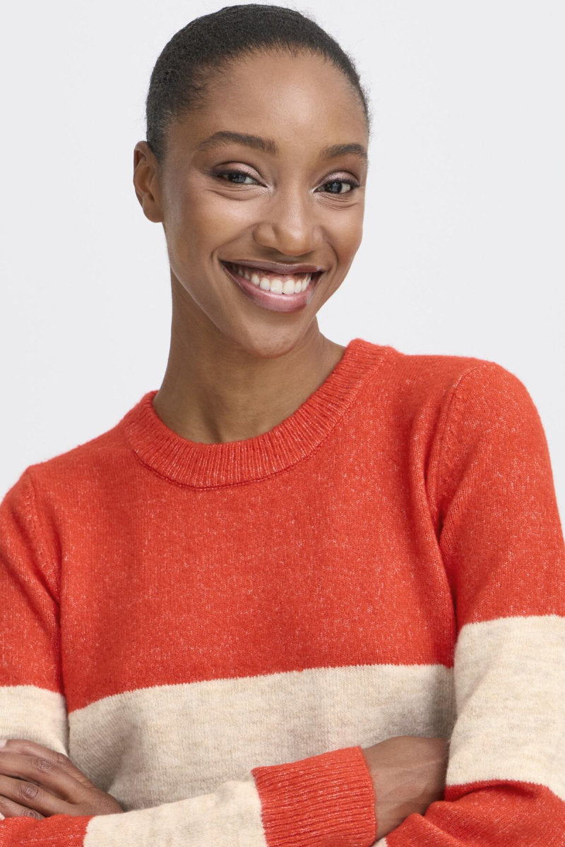 Edeen jumper, fiery red