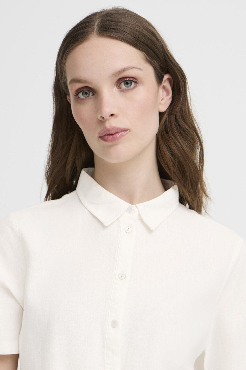 Linno shirt, ivory