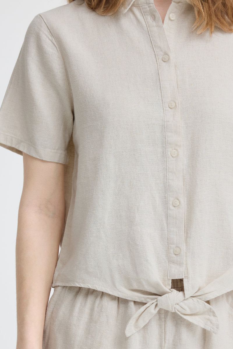 Linno shirt, ecru