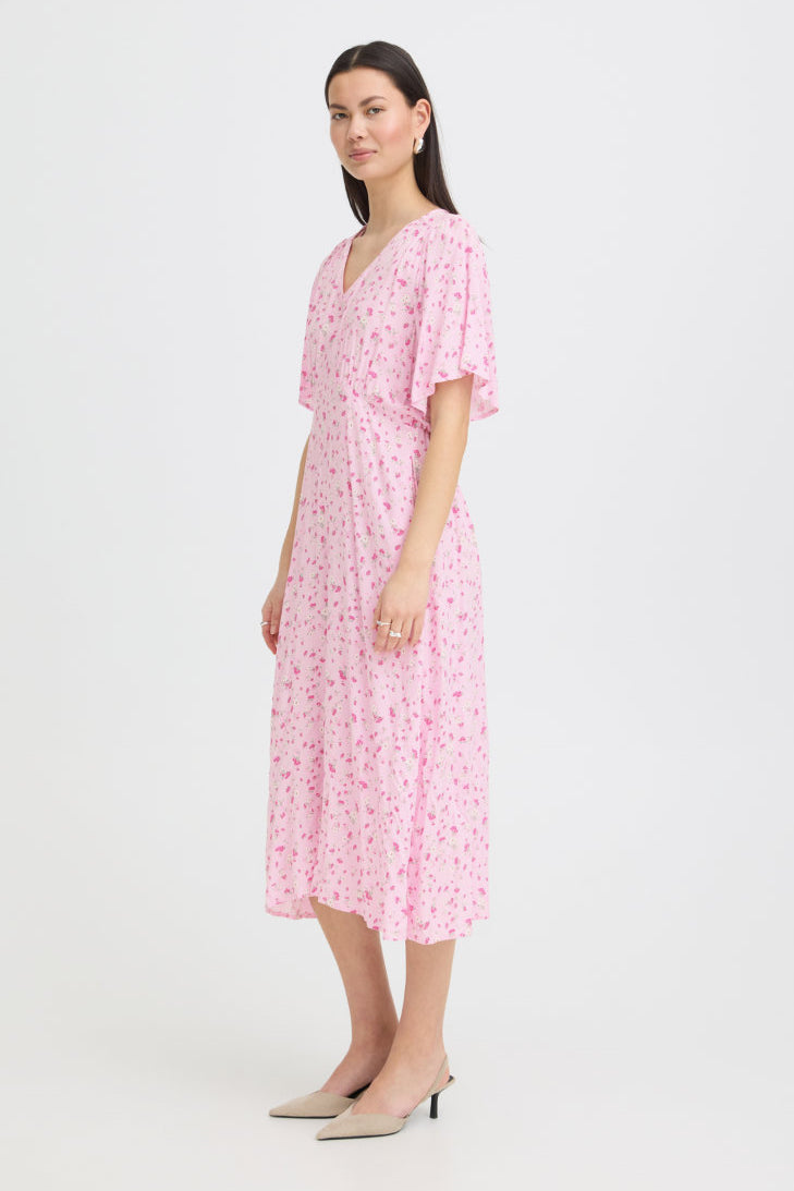 Vera midi dress, pink