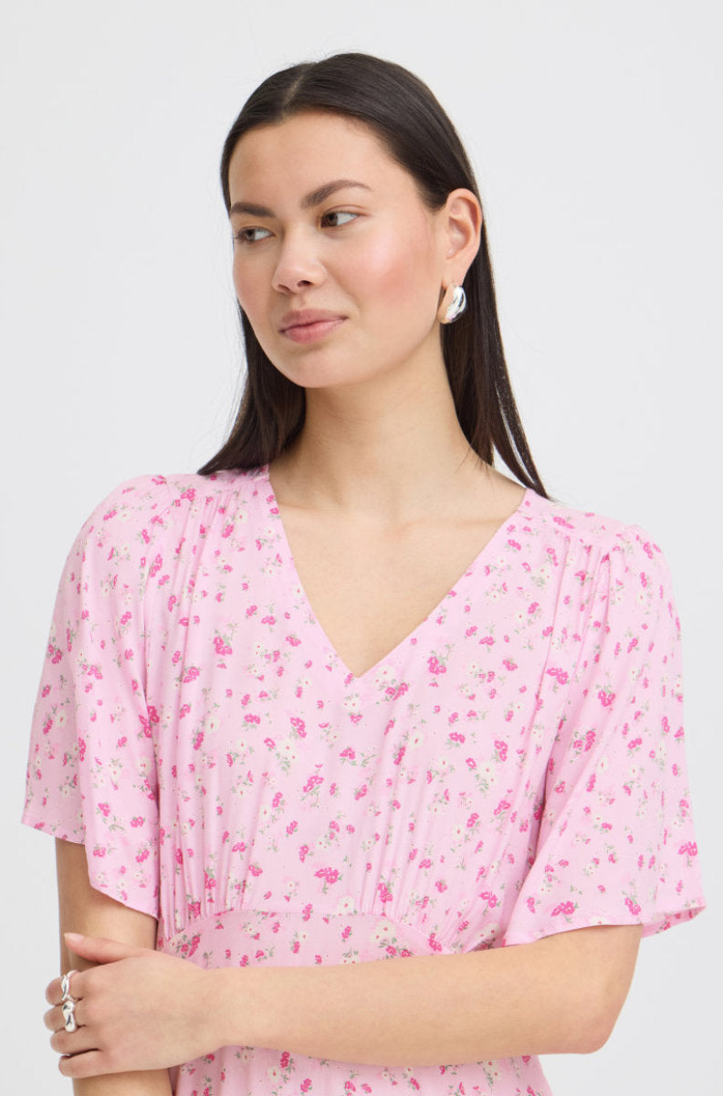 Vera midi dress, pink