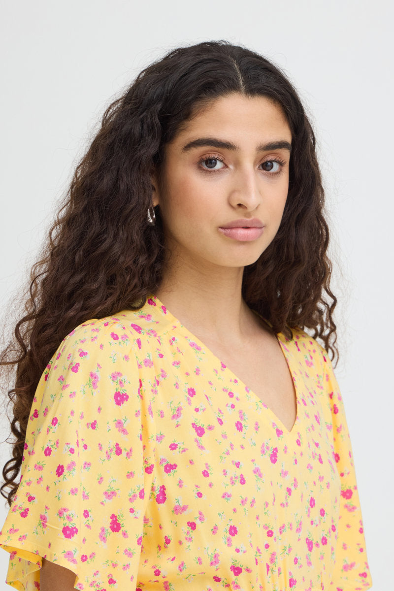 Vera midi dress, yellow