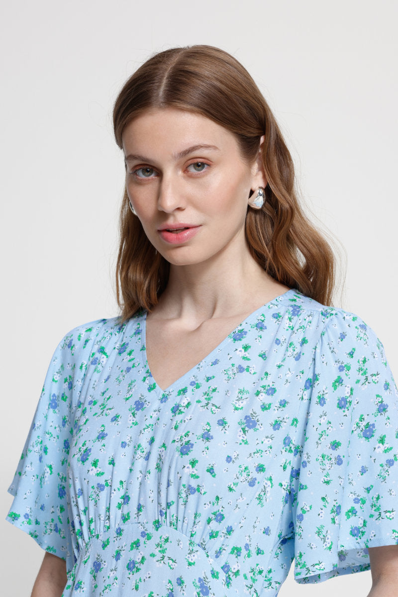 Vera midi dress, blue