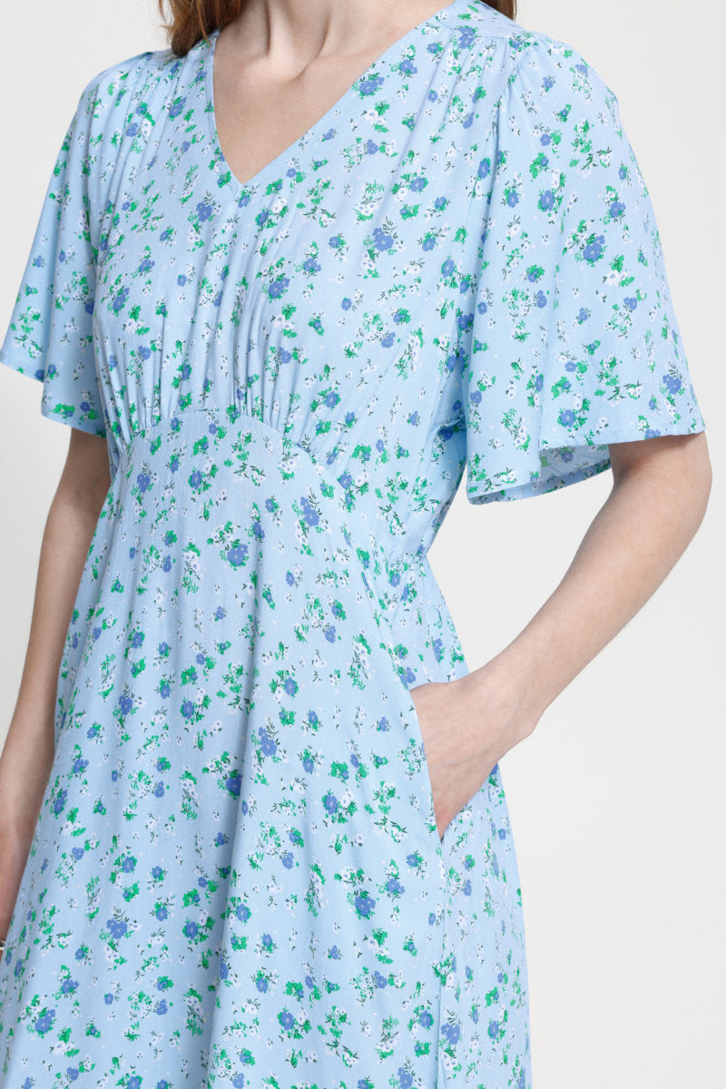 Vera midi dress, blue