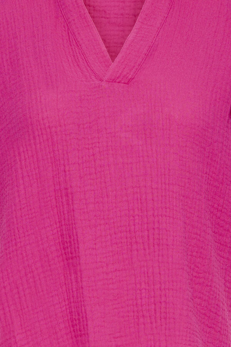 Kaba shirt, fuchsia