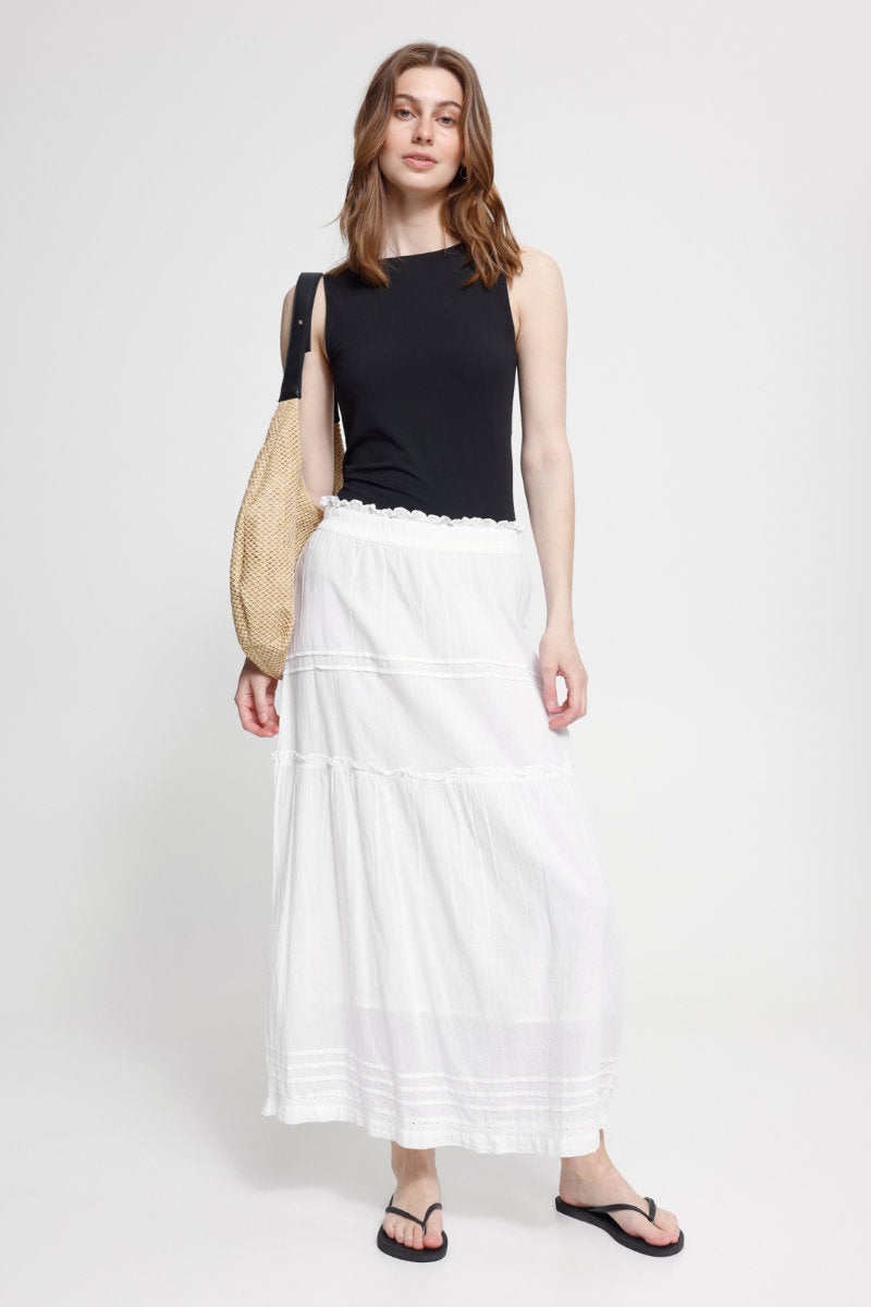 Voilana skirt, soft white