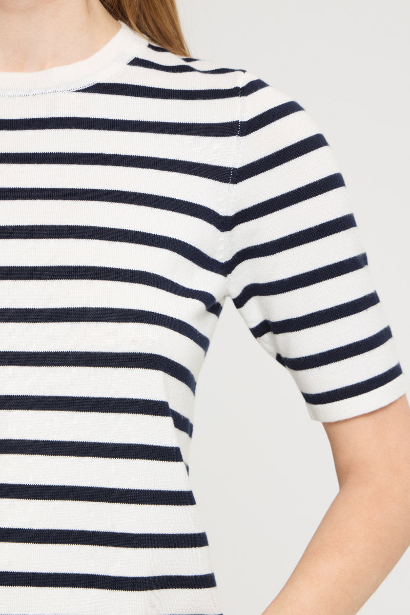 Luls stripe T shirt, white