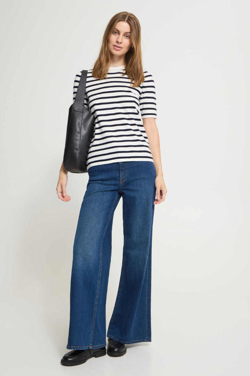 Luls stripe T shirt, white