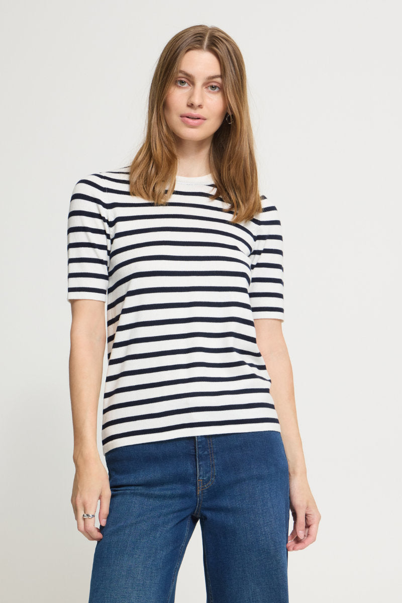 Luls stripe T shirt, white