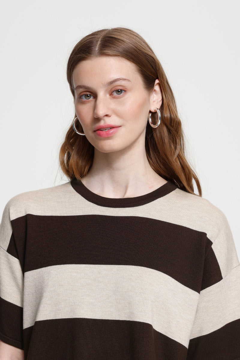 Luls boxy top, chocolate