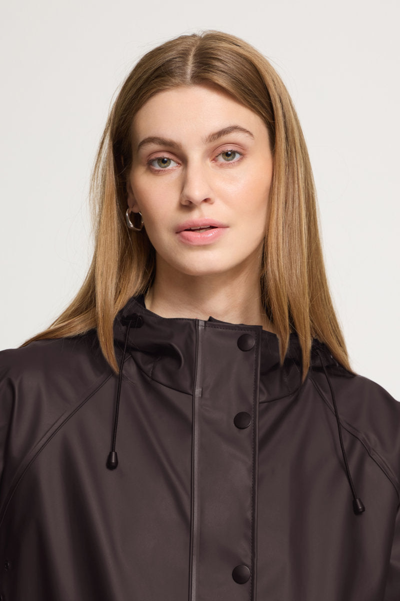 Tazi raincoat, chocolate