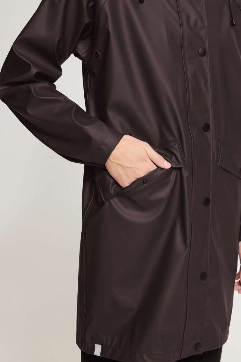 Tazi raincoat, chocolate