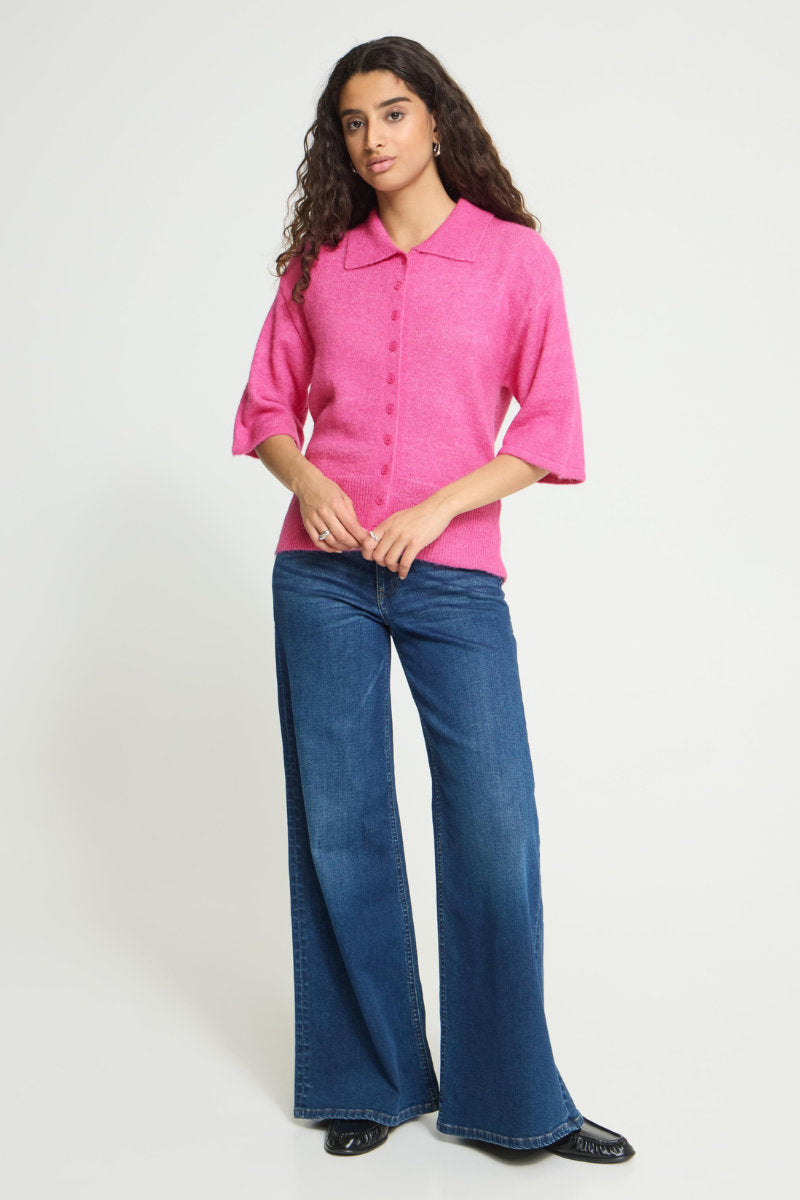 Kamara short sleeve cardi, orchid
