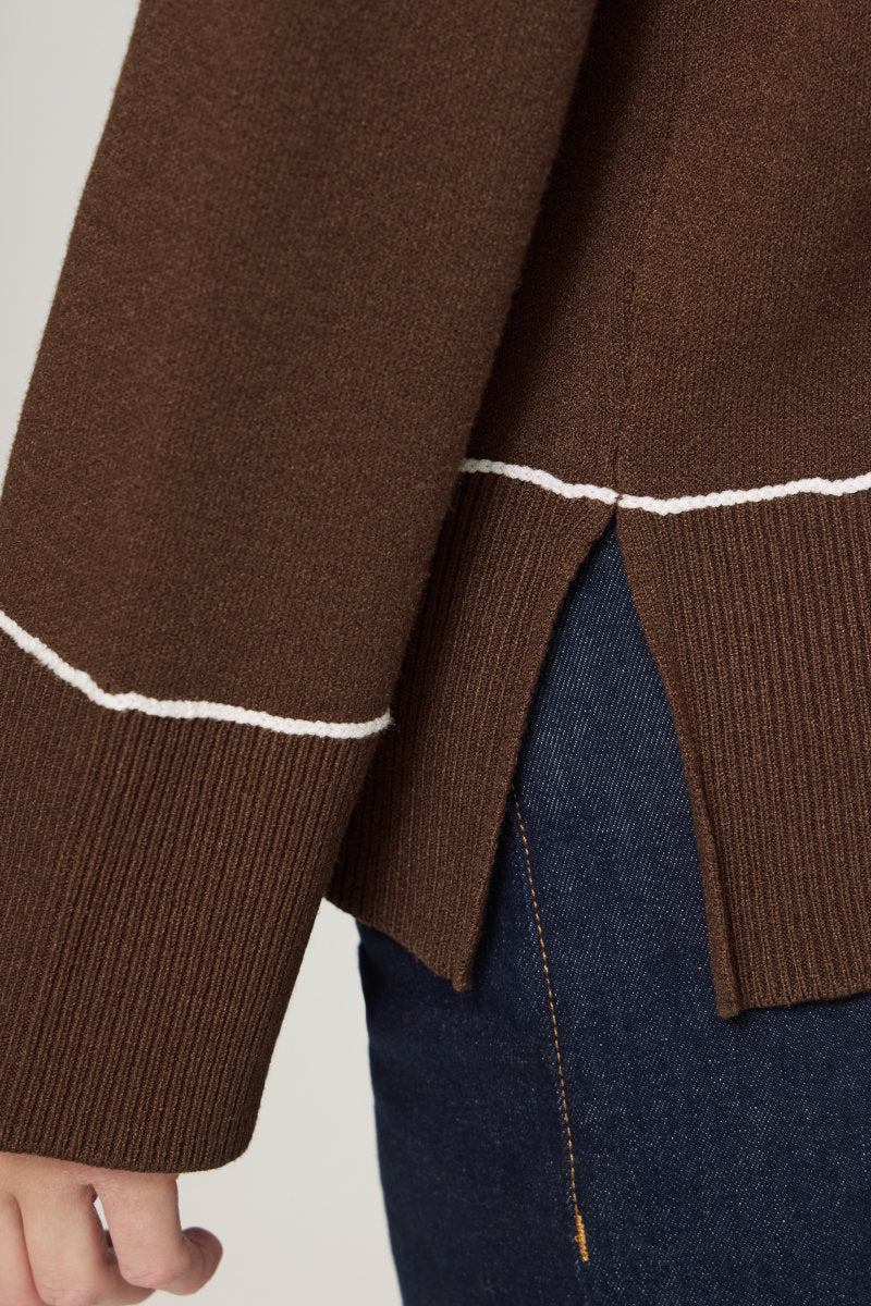 Ballia jumper, coffee