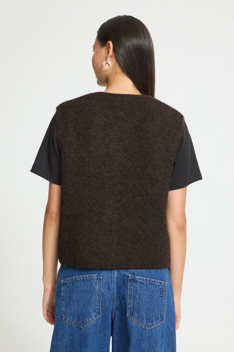 Panora waistcoat, chocolate