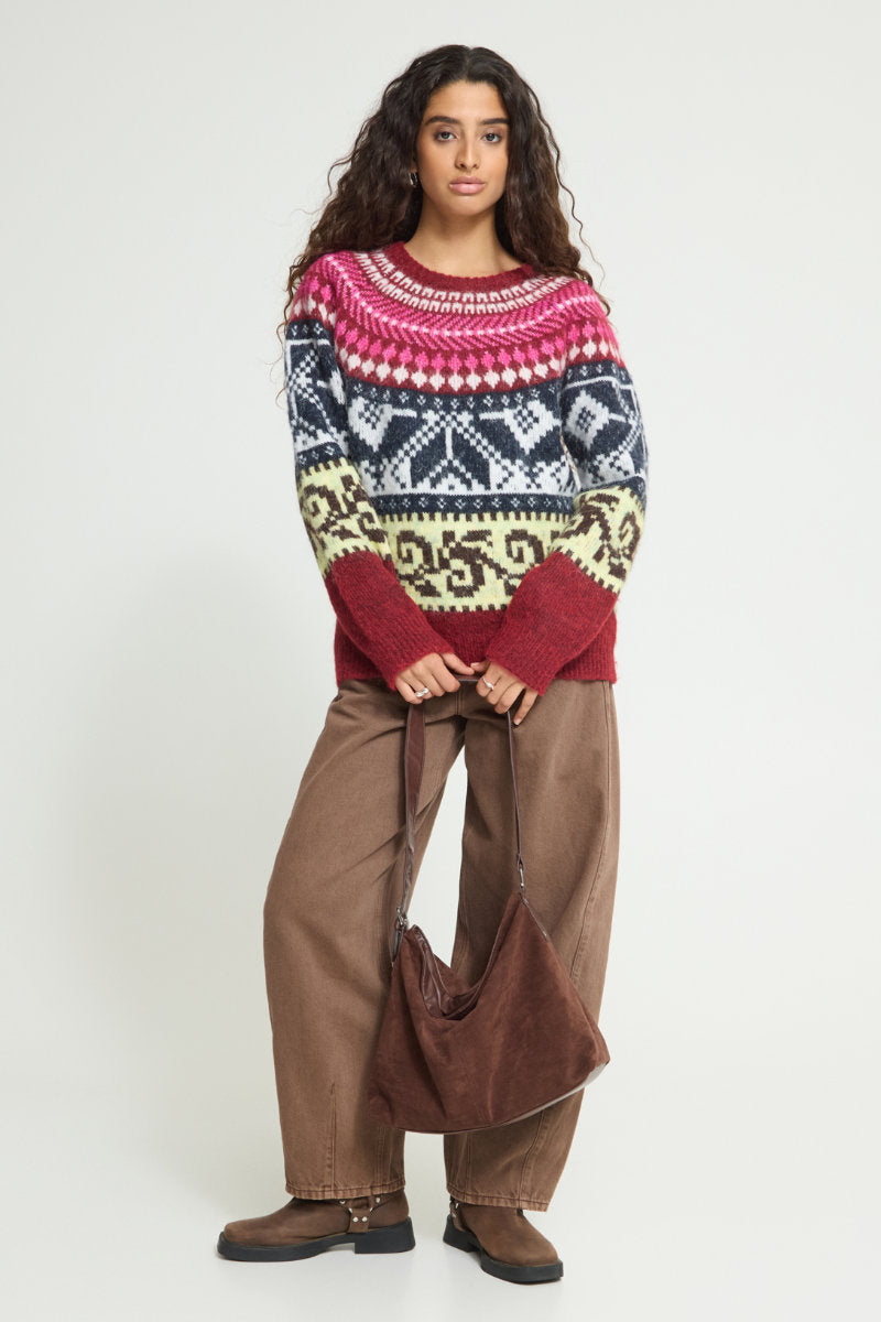 Cylle jumper, wine