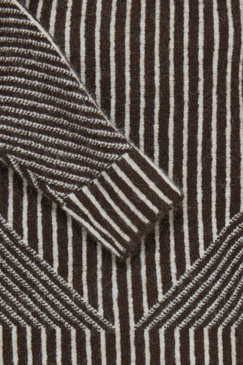 Kamara stripe jumper, chocolate
