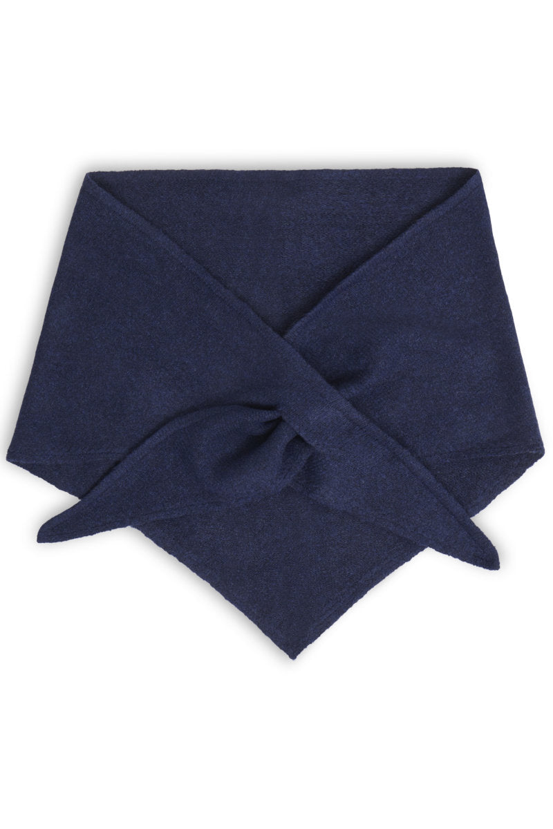 Gry triangle scarf, navy