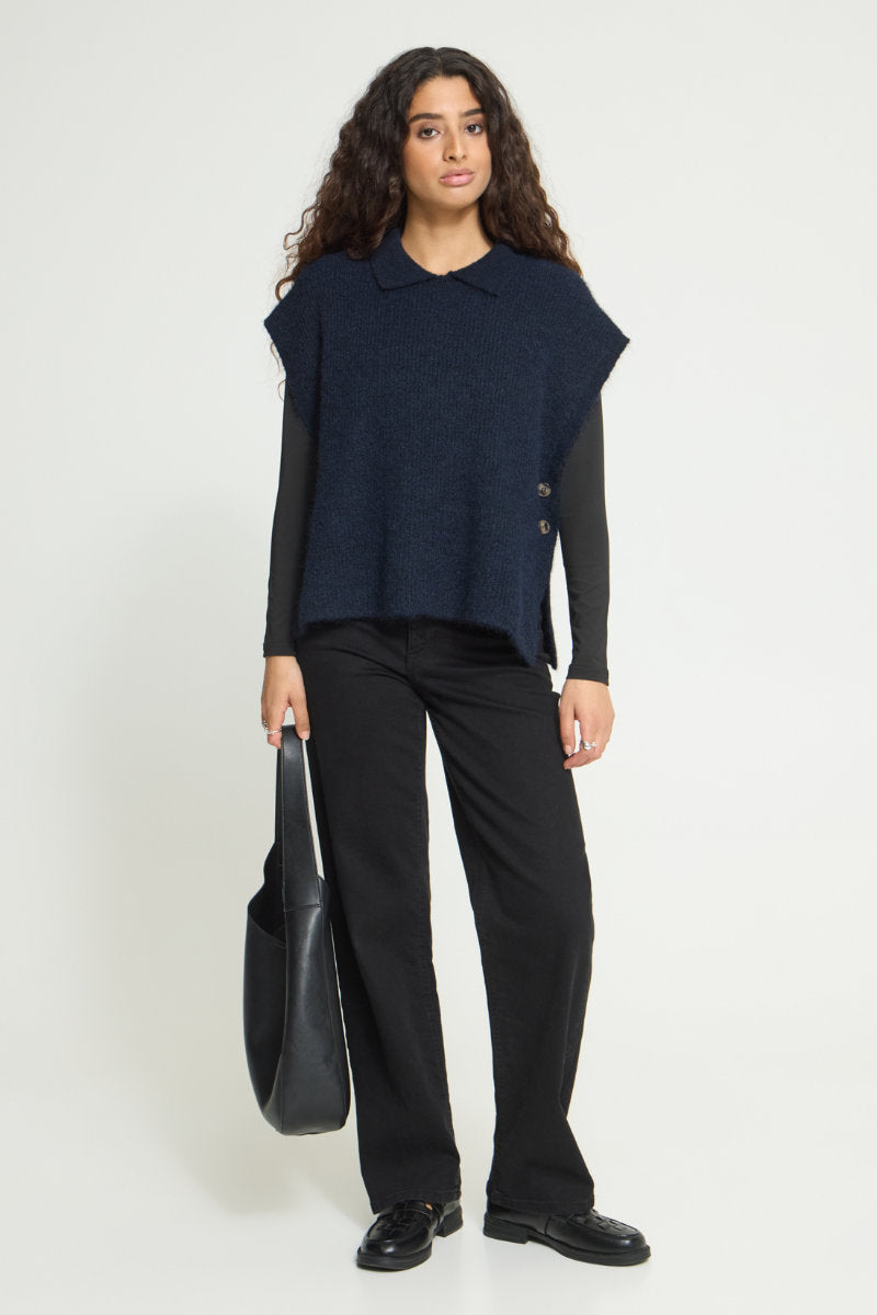 Ylva poncho, navy