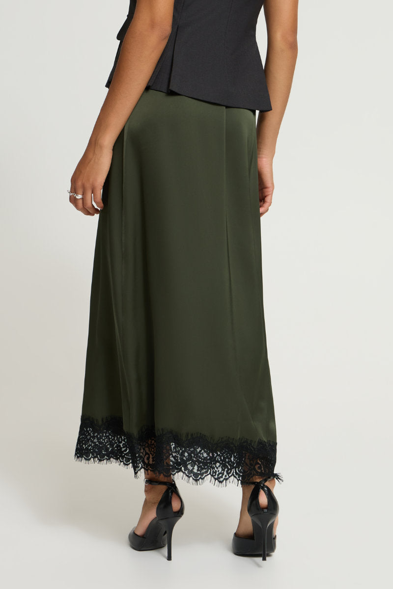 Laccie skirt, dark olive