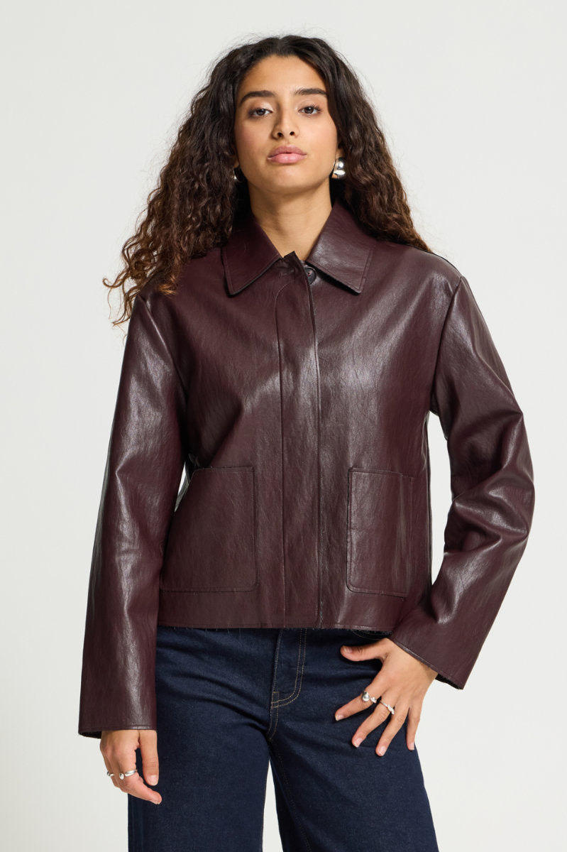 Harumi jacket, dark plum
