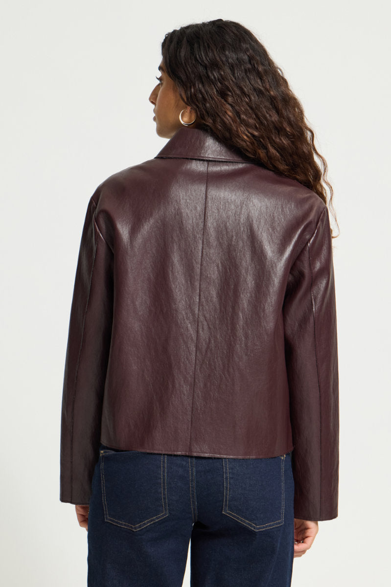 Harumi jacket, dark plum
