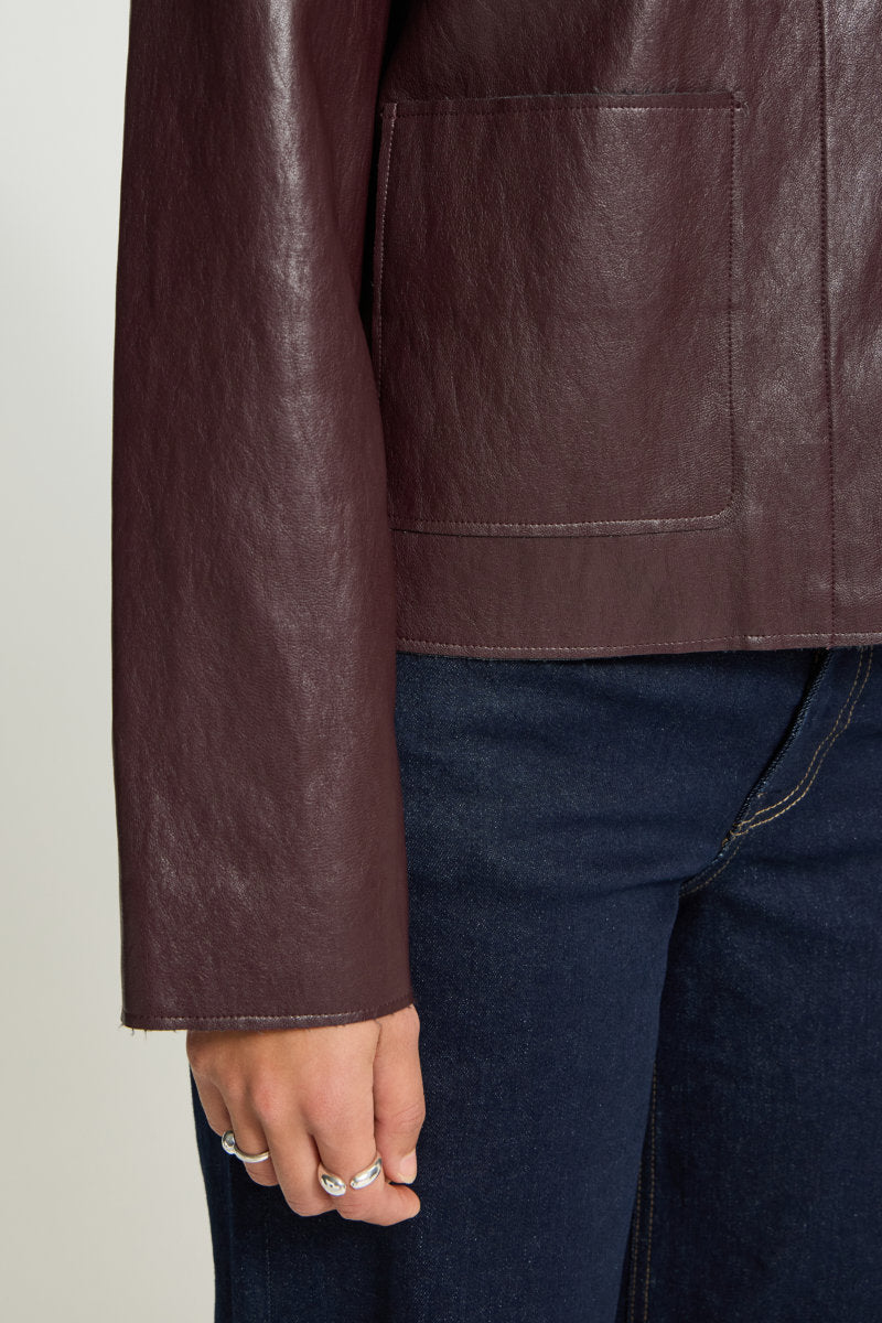 Harumi jacket, dark plum