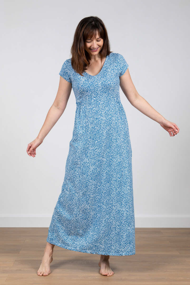 Penelope maxi dress, blue