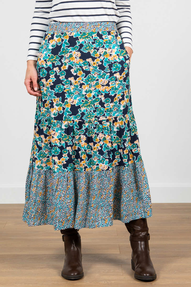 Frome skirt mix, navy