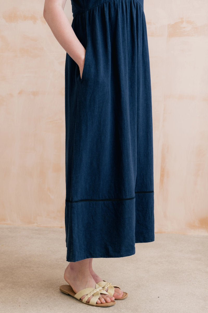 Iris dress, navy