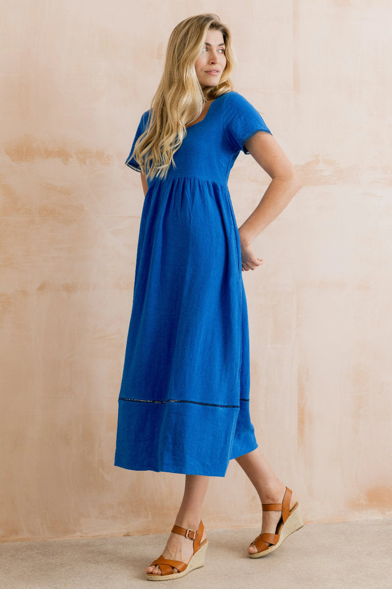 Iris dress, cobalt
