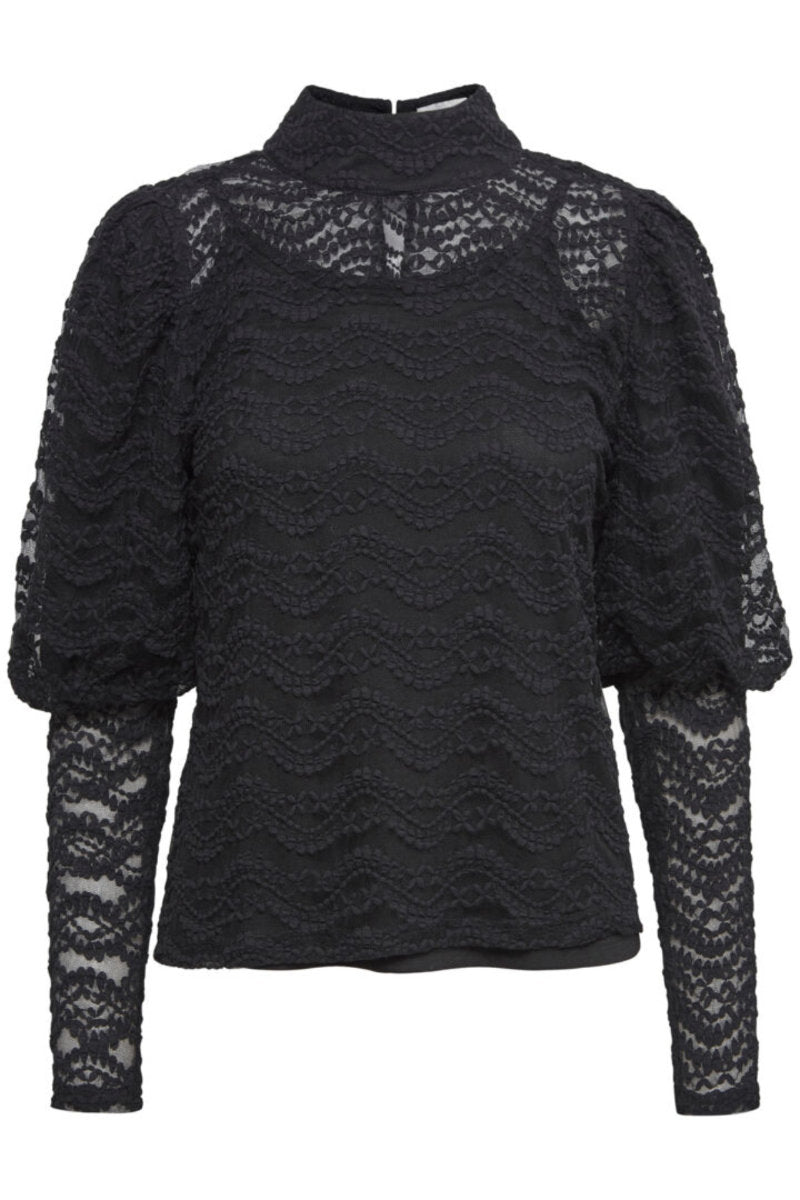 Eja edwardian blouse, black