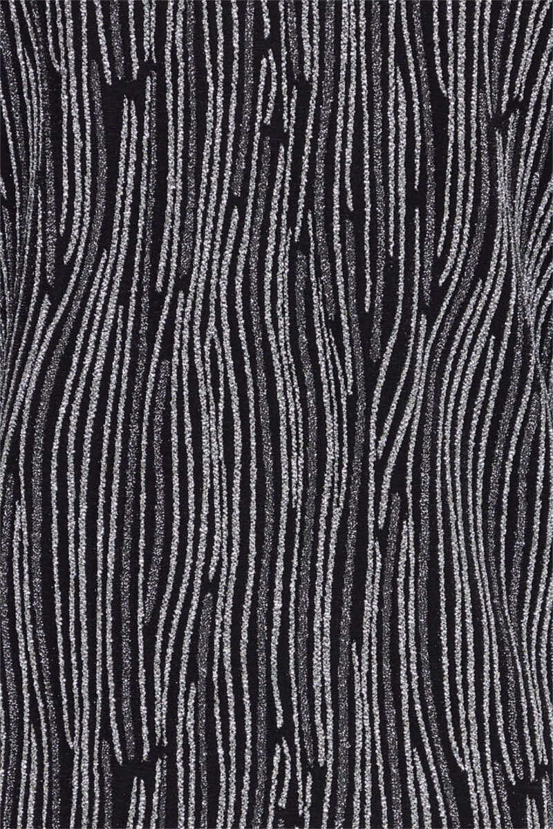 Malia sparkle top, silvery black