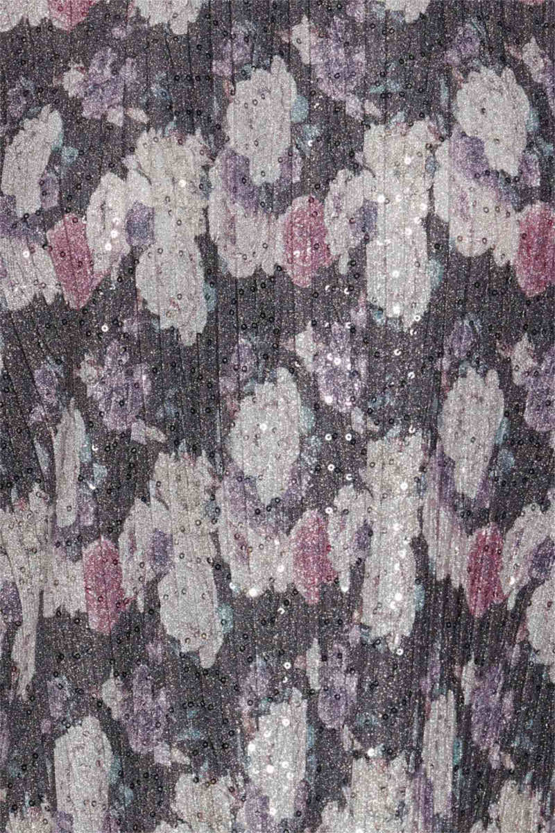 Joana plissé dress, silvery violet