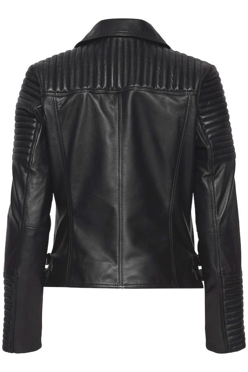 Marly leather jacket, black