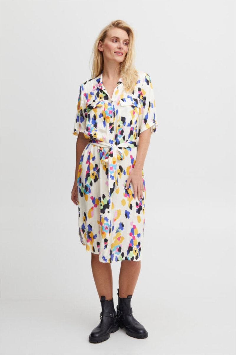 Emilia shirt dress, cream