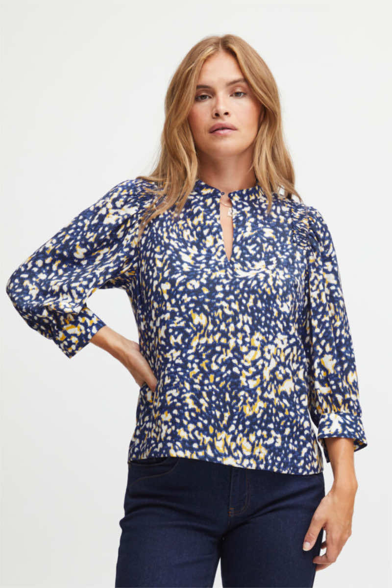 Mette blouse, cobalt