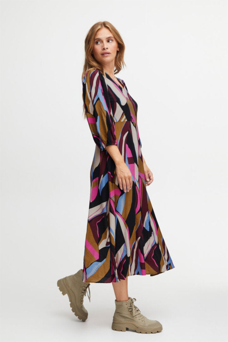 Kayla dress, pink multi