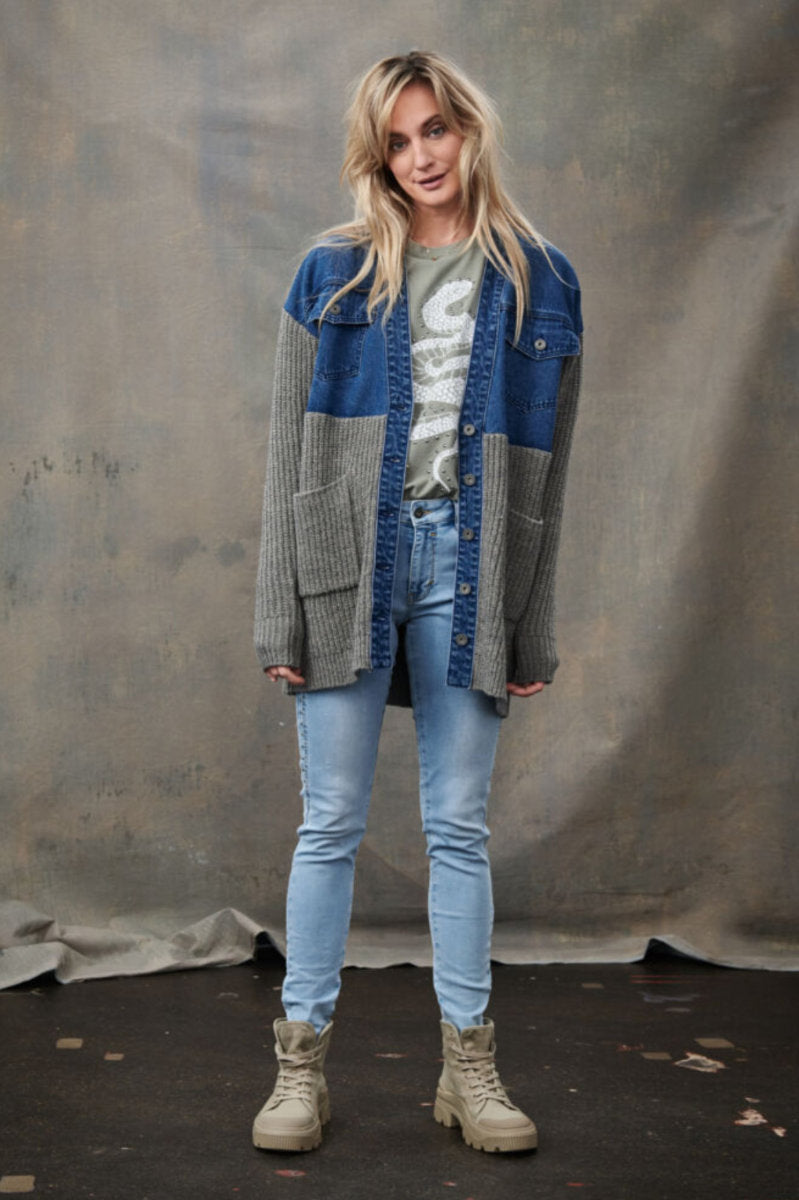Anke cardigan, denim
