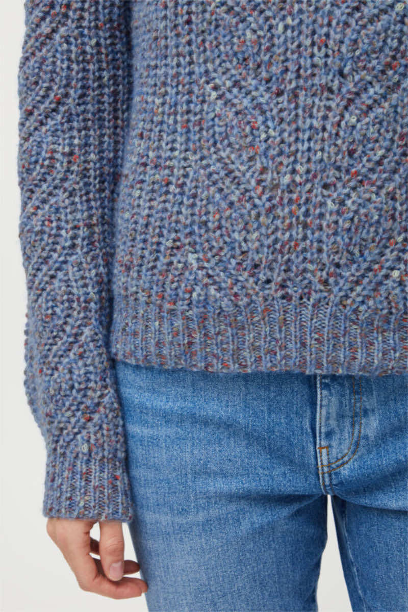 Barry cable jumper, blue marl