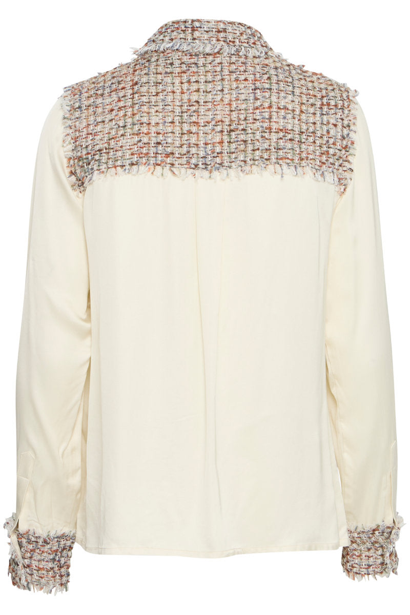 Cossie shirt jacket, Ivory