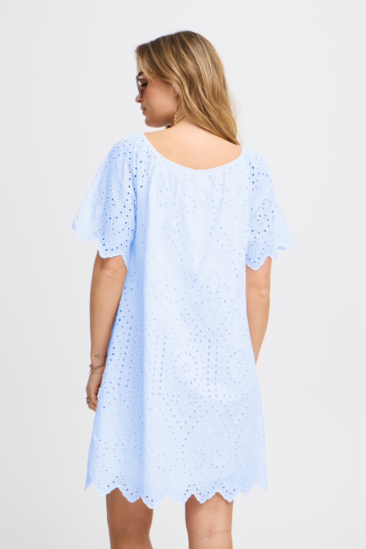 Milea dress, cerulean blue