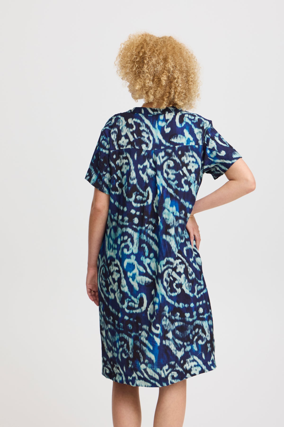 Jara short dress, Indigo