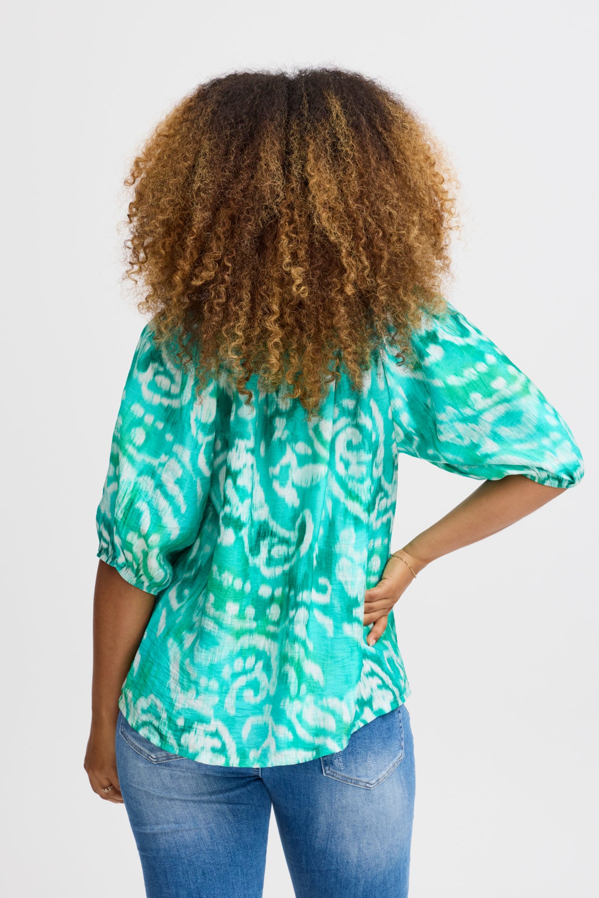Jara top, Aqua