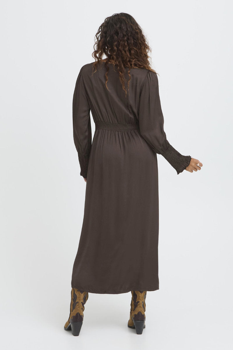 Olivia dress, chocolate
