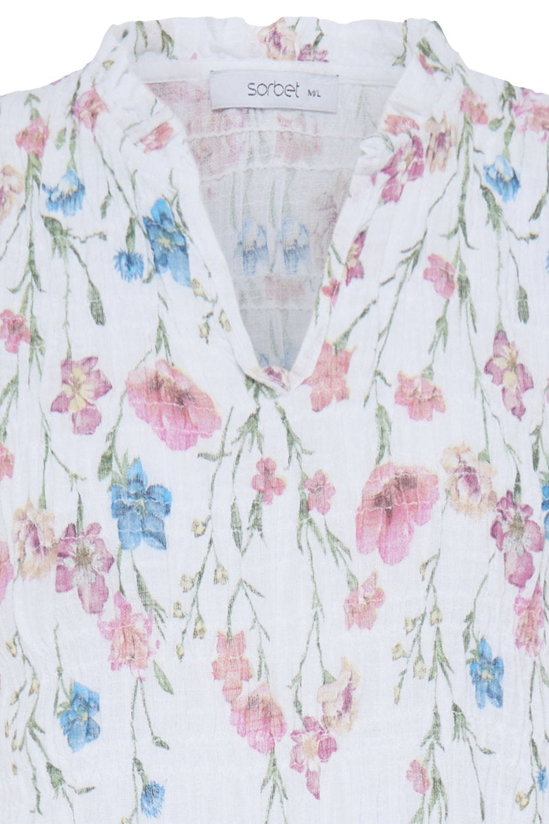 Alexa floral dress, white
