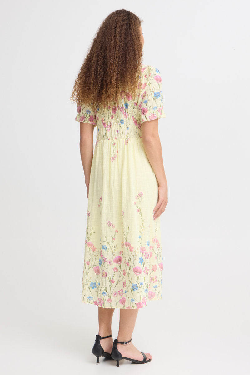 Alexa floral dress, yellow