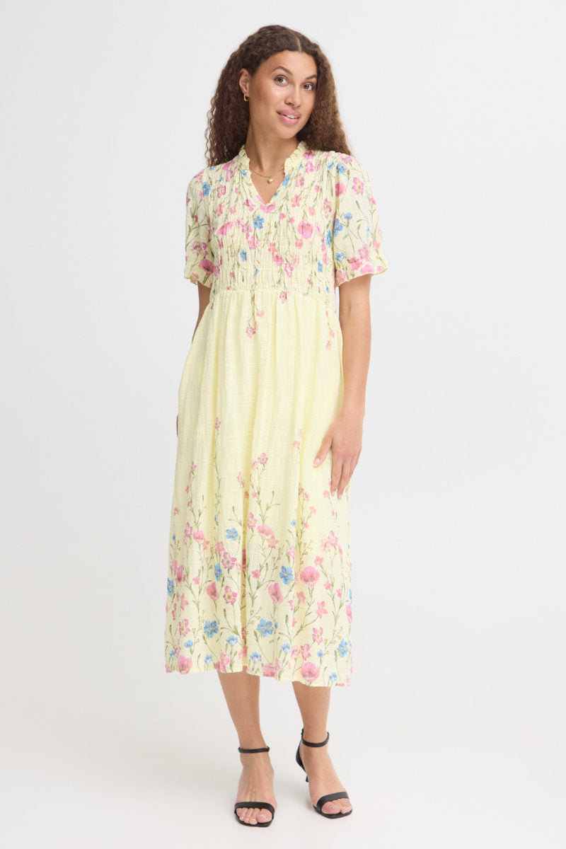 Alexa floral dress, yellow