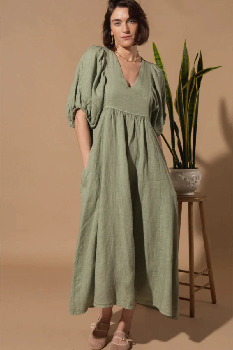 Livie dress, sage